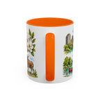 Durham Illustrated Travel Mug | City Souvenir Accent Coffee Mug | 11oz 15oz Ceramic Cup