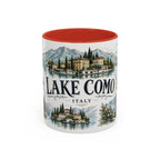 Lake Como Mug, Italy Travel Souvenir, Bucket List Gift, Accent Ceramic Coffee Mug 11oz 15oz