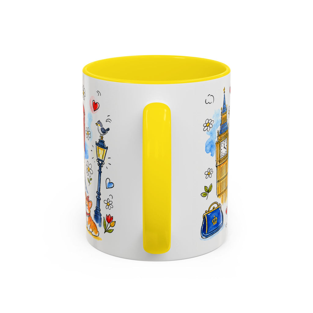 London Travel Mug | European City Souvenir Accent Coffee Mug | 11oz 15oz Ceramic Cup