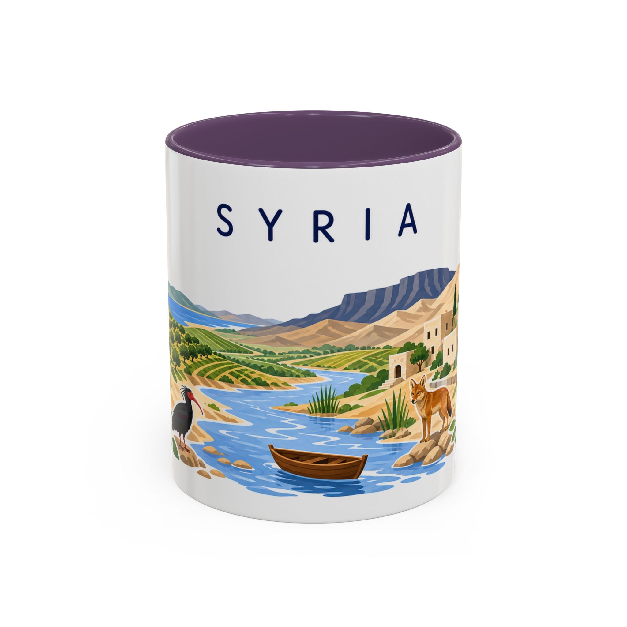 Syria Coffee Mug | Travel Souvenir Accent Mug | Country Gift Ceramic Cup 11oz 15oz