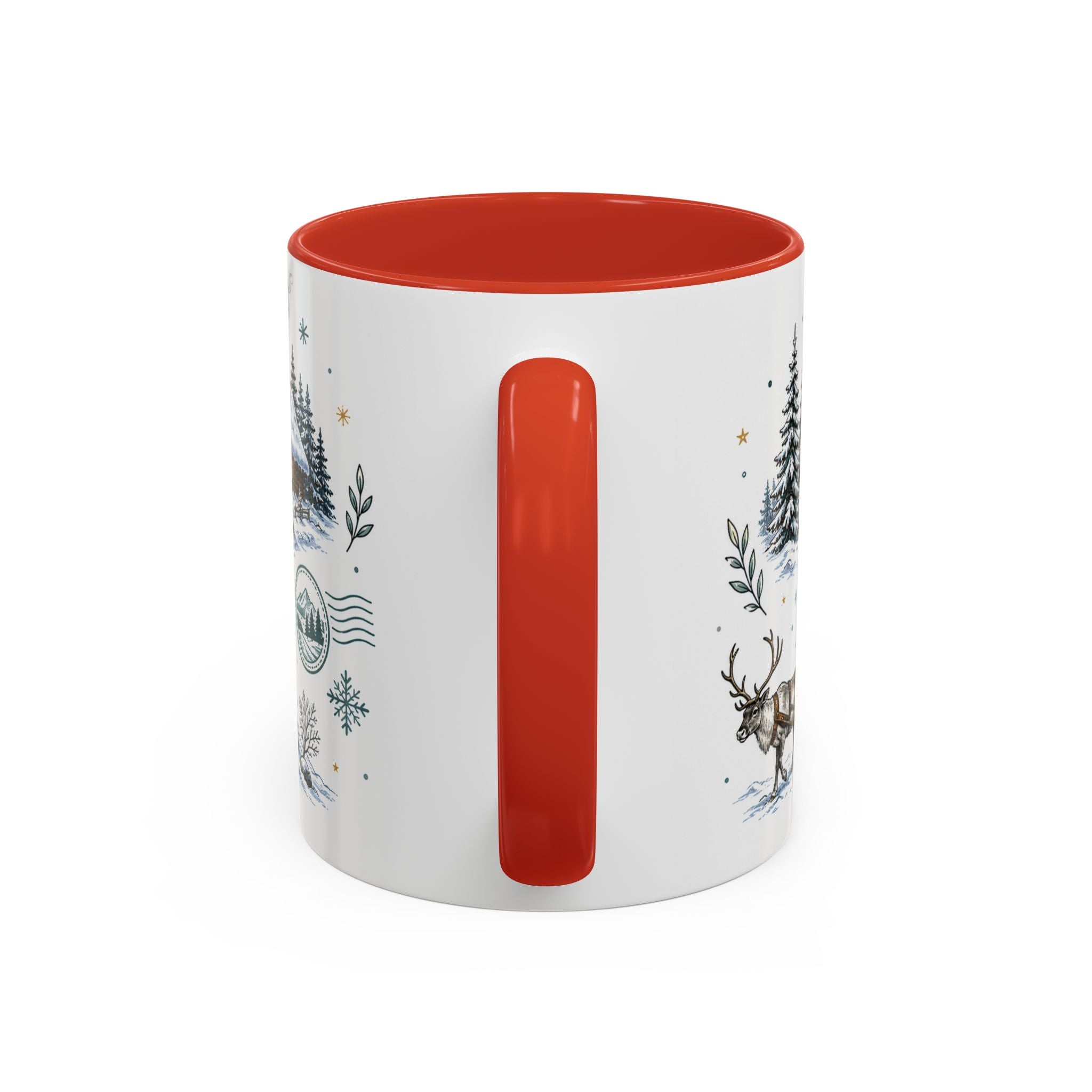 Lapland Coffee Mug | Travel Destination Souvenir Gift | Accent Color Ceramic 11oz 15oz