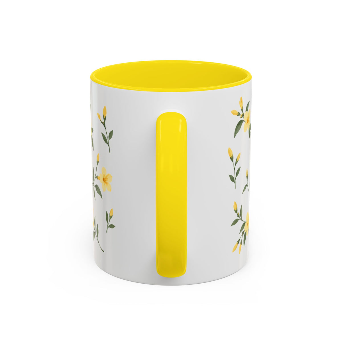 South Carolina Yellow Jessamine Mug, State Flower Floral Coffee Cup, 11oz Botanical Gift