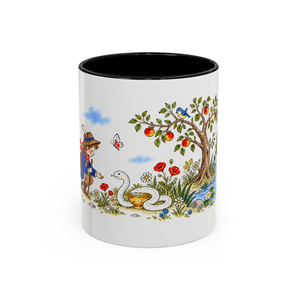 The White Snake Mug | Storybook Fairy Tale Accent Coffee Mug | EveryLegend