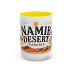 Namib Desert Coffee Mug | Travel Destination Souvenir Gift | Accent Color Ceramic 11oz 15oz