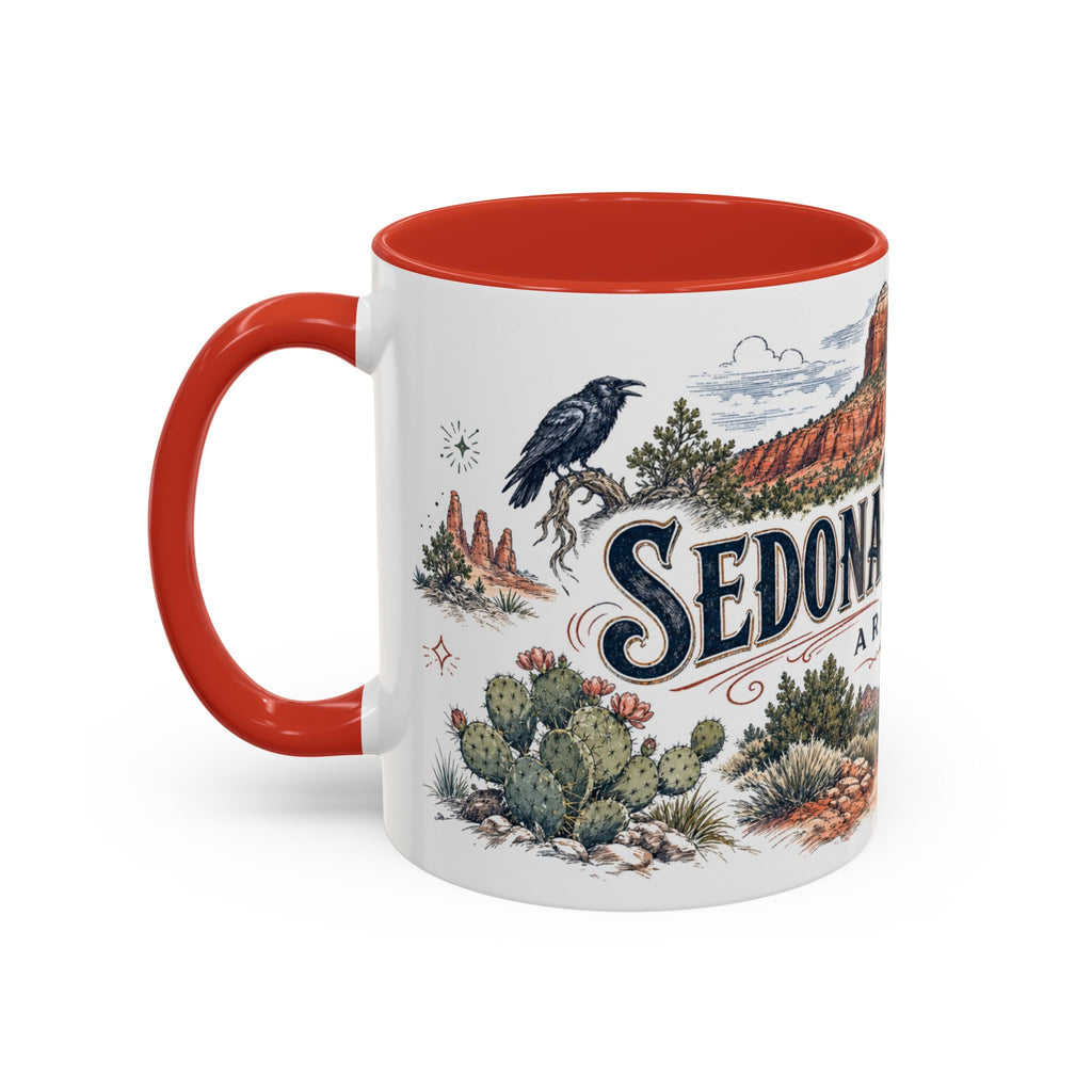 Sedona Red Rocks Mug, Arizona Travel Souvenir, Bucket List Gift, Accent Ceramic Coffee Mug 11oz 15oz