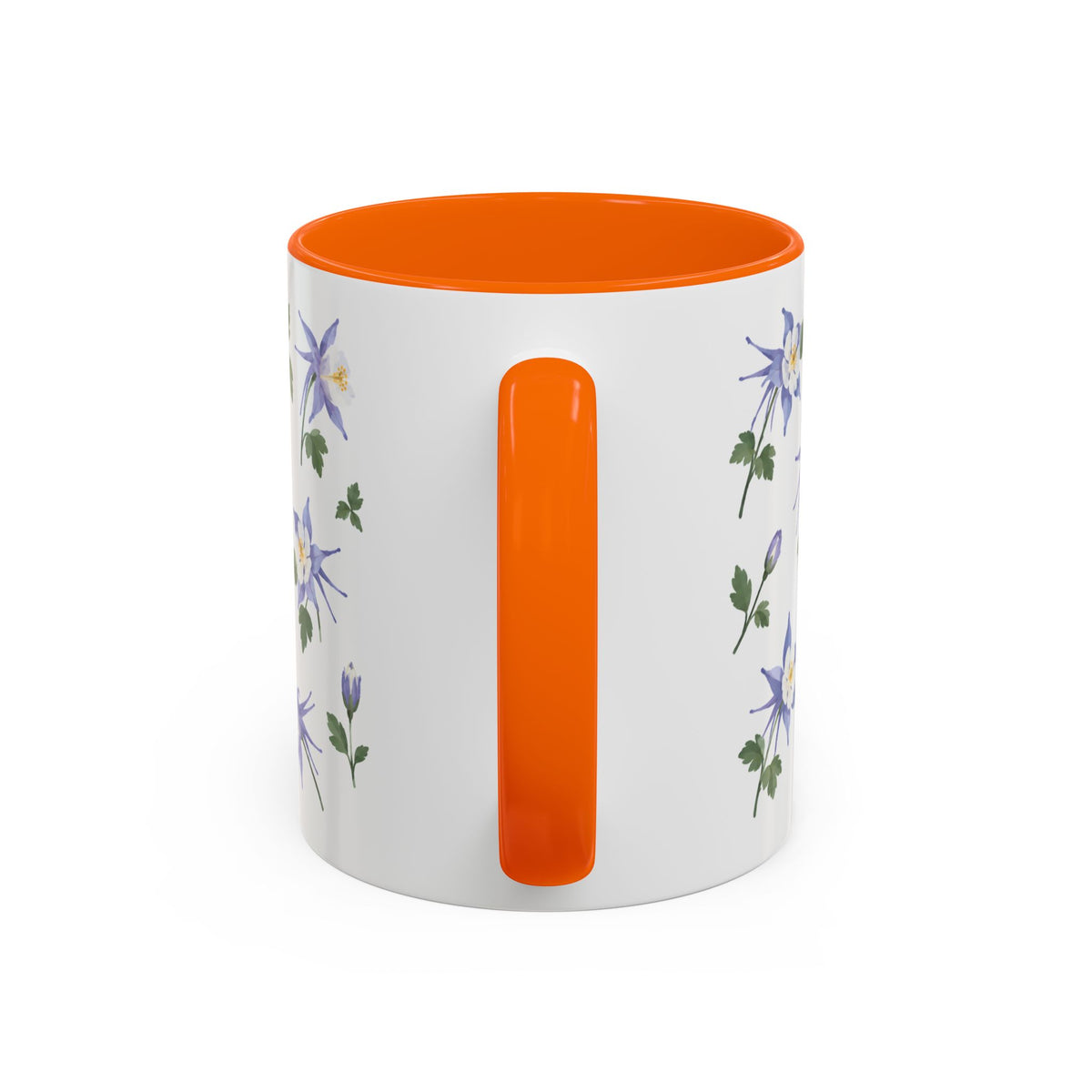 Colorado Rocky Mountain columbine Mug, State Flower Floral Coffee Cup, 11oz Botanical Gift