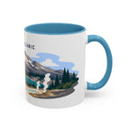 Lassen Volcanic National Park Coffee Mug | Solid Color Block Park Souvenir | 11oz 15oz Accent Mug