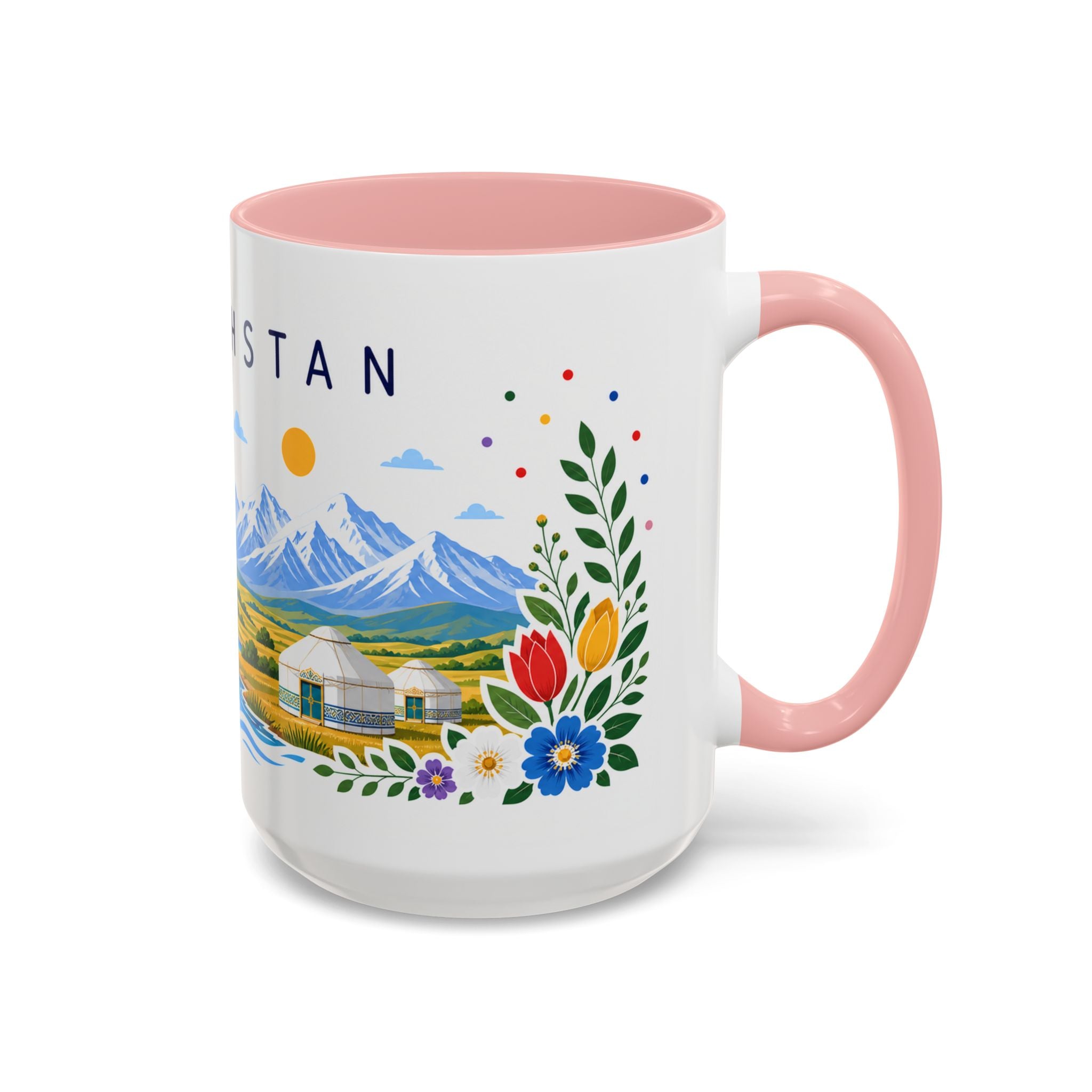 Kazakhstan Coffee Mug | Travel Souvenir Accent Mug | Place Gift Ceramic Cup 11oz 15oz