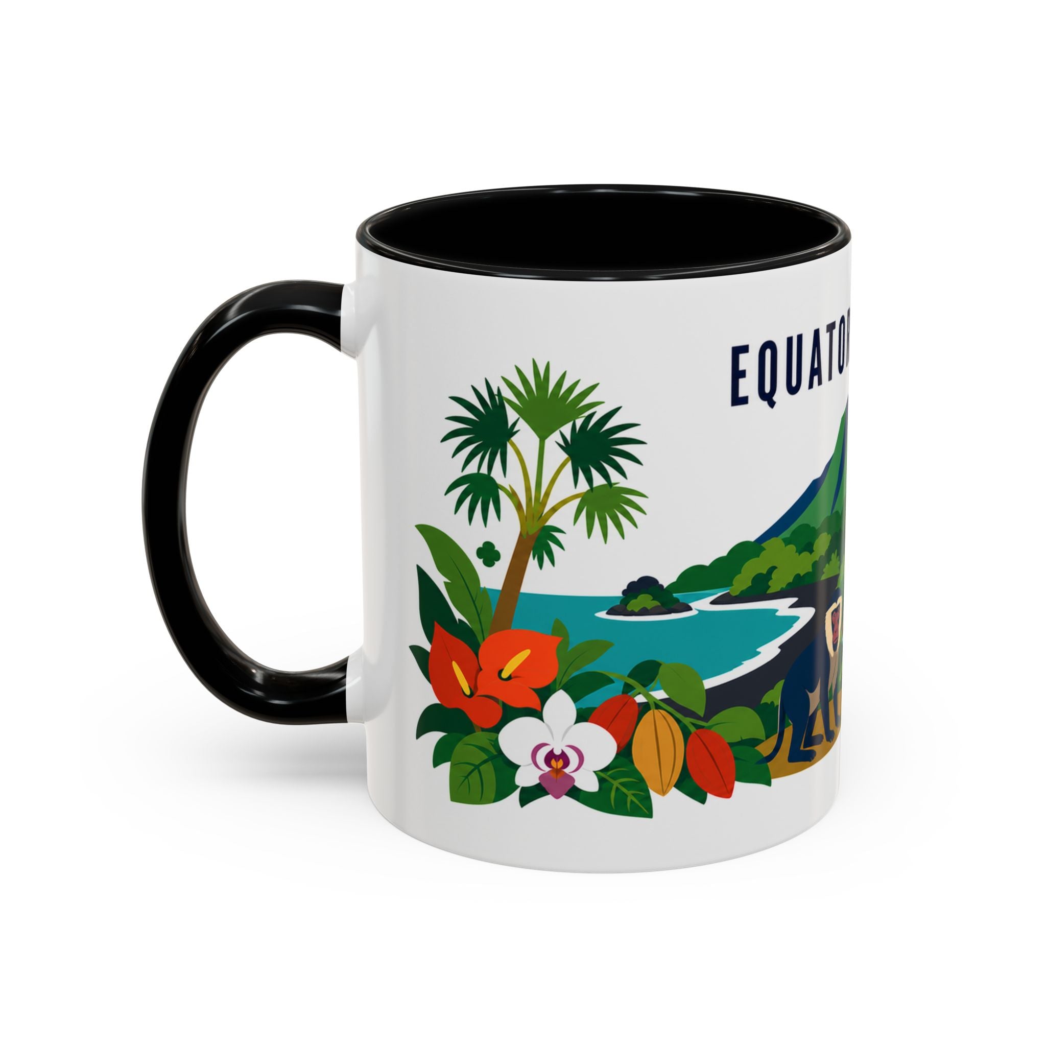 Equatorial Guinea Coffee Mug | Travel Souvenir Accent Mug | Country Gift Ceramic Cup 11oz 15oz