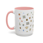 Barcelona Christmas Mug | Watercolor City Souvenir, Ceramic Coffee Cup (11oz/15oz)
