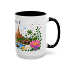 Myanmar Coffee Mug | Travel Souvenir Accent Mug | Place Gift Ceramic Cup 11oz 15oz