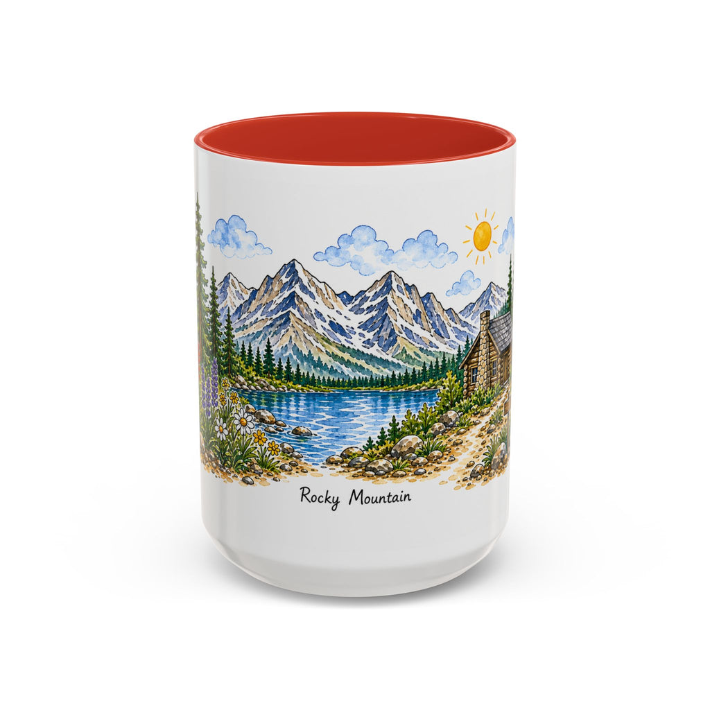 Rocky Mountain National Park Mug | US Travel Souvenir Accent Coffee Mug | 11oz 15oz Ceramic Cup