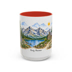 Rocky Mountain National Park Mug | US Travel Souvenir Accent Coffee Mug | 11oz 15oz Ceramic Cup