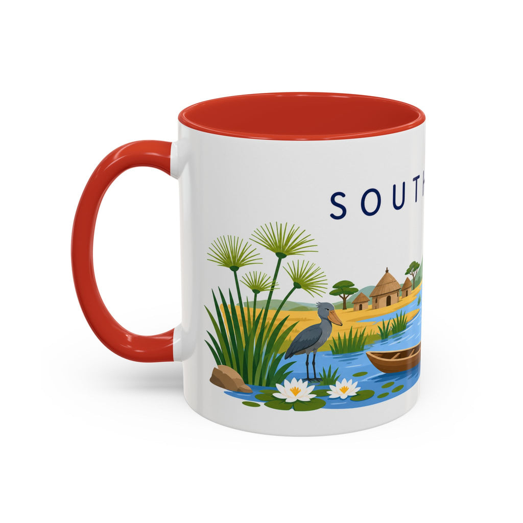 South Sudan Coffee Mug | Travel Souvenir Accent Mug | Country Gift Ceramic Cup 11oz 15oz