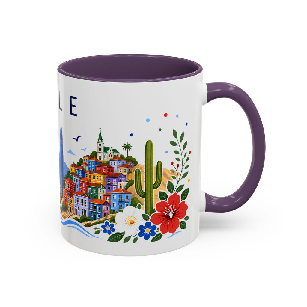 Chile Coffee Mug | Travel Souvenir Accent Mug | Place Gift Ceramic Cup 11oz 15oz