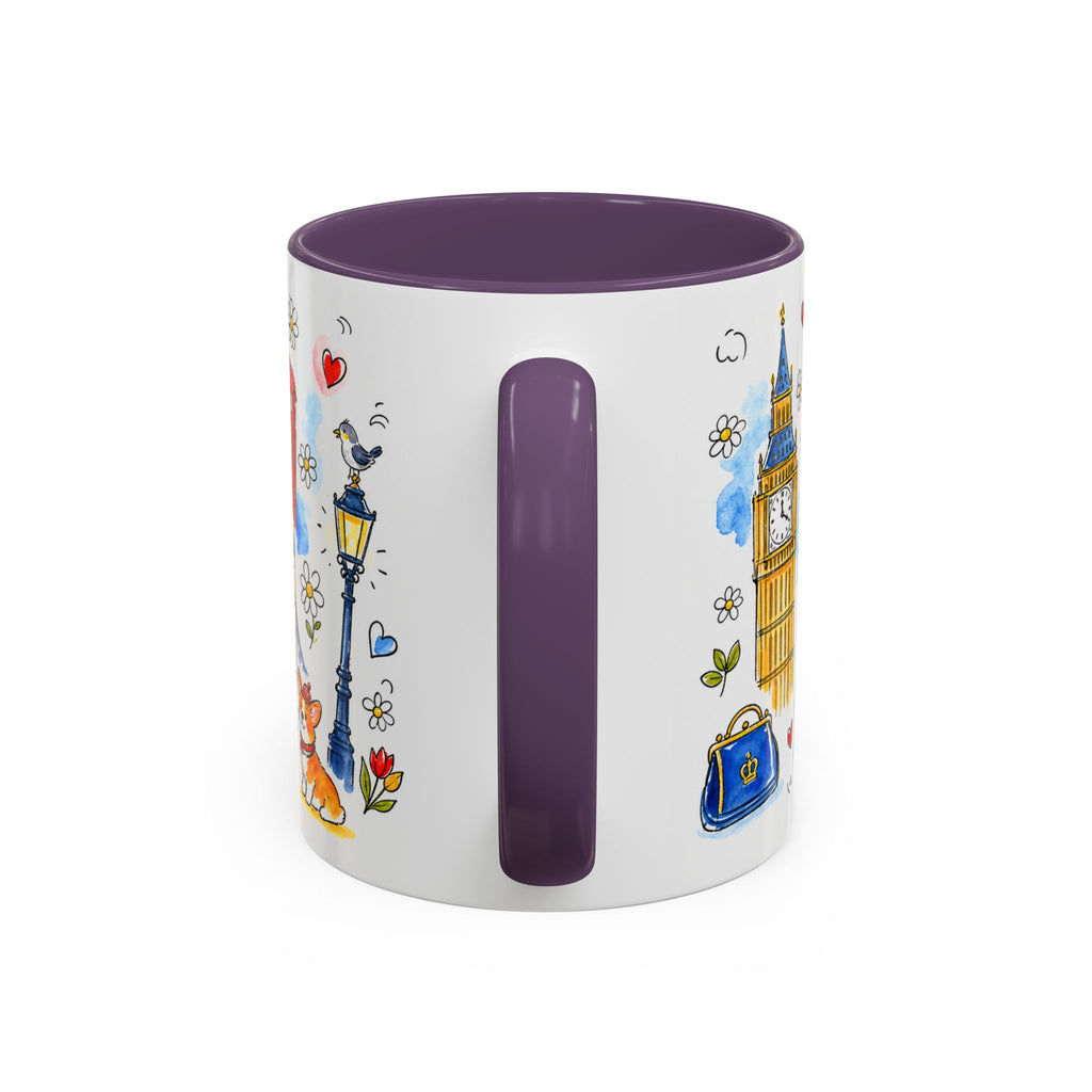 London Travel Mug | European City Souvenir Accent Coffee Mug | 11oz 15oz Ceramic Cup