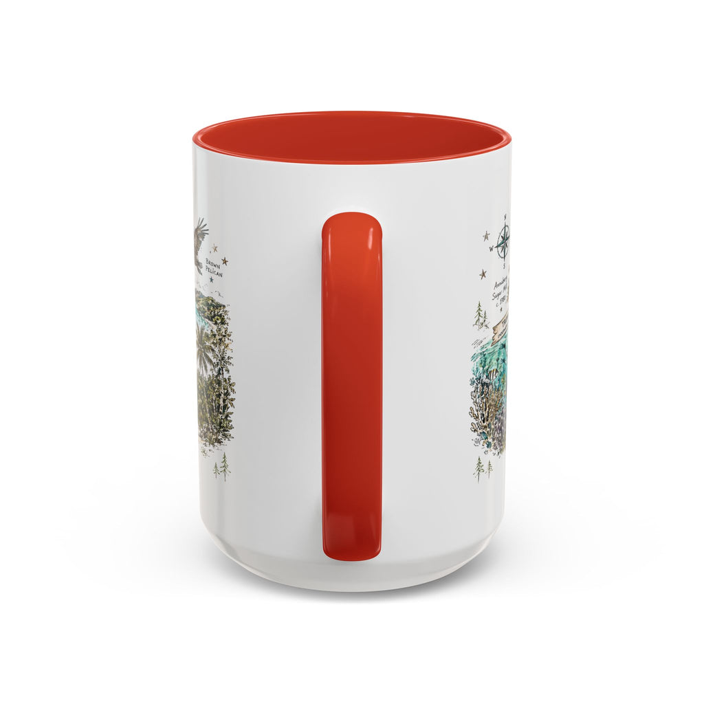 Virgin Islands National Park Coffee Mug | Caribbean Beach Snorkeling Reef Gift | Accent Color Ceramic 11oz 15oz