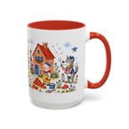 Three Little Pigs Mug | Storybook Fairy Tale Accent Coffee Mug | EveryLegend