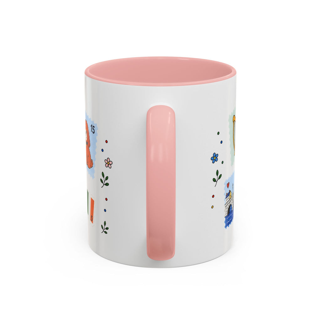 Dublin Coffee Mug | Postage Stamp Collage Mug | Travel Souvenir Accent Cup 11oz 15oz
