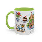 Heidelberg Illustrated Travel Mug | City Souvenir Accent Coffee Mug | 11oz 15oz Ceramic Cup