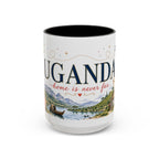 Uganda Home Country Mug | Moving Away Gift | Long Distance Friendship | 11 oz 15 oz Accent Mug