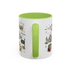 Kolkata Coffee Mug | India Souvenir Travel Gift | Accent Color Ceramic 11oz 15oz