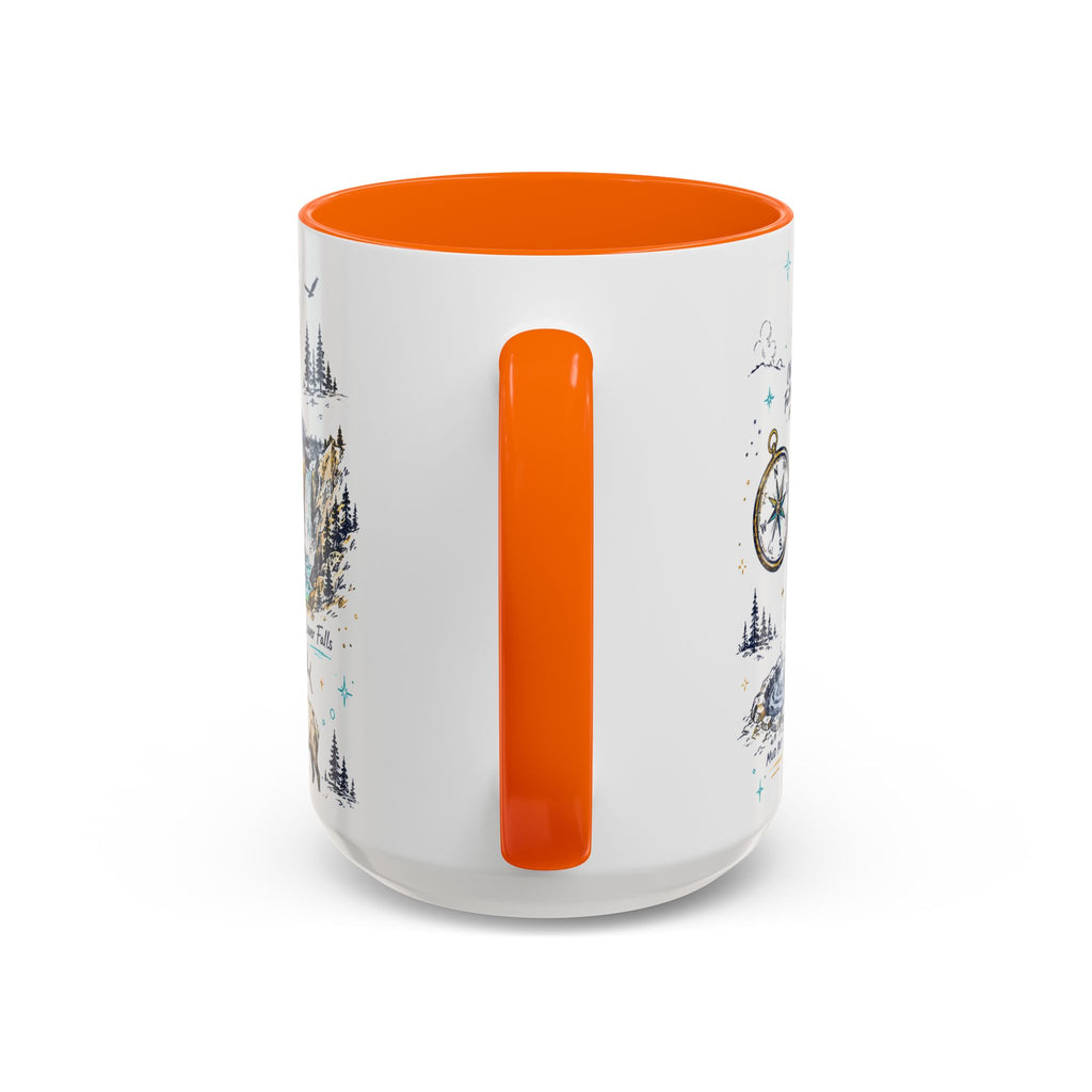 Yellowstone National Park Coffee Mug | Hiking Camping Nature Gift | Accent Color Ceramic 11oz 15oz