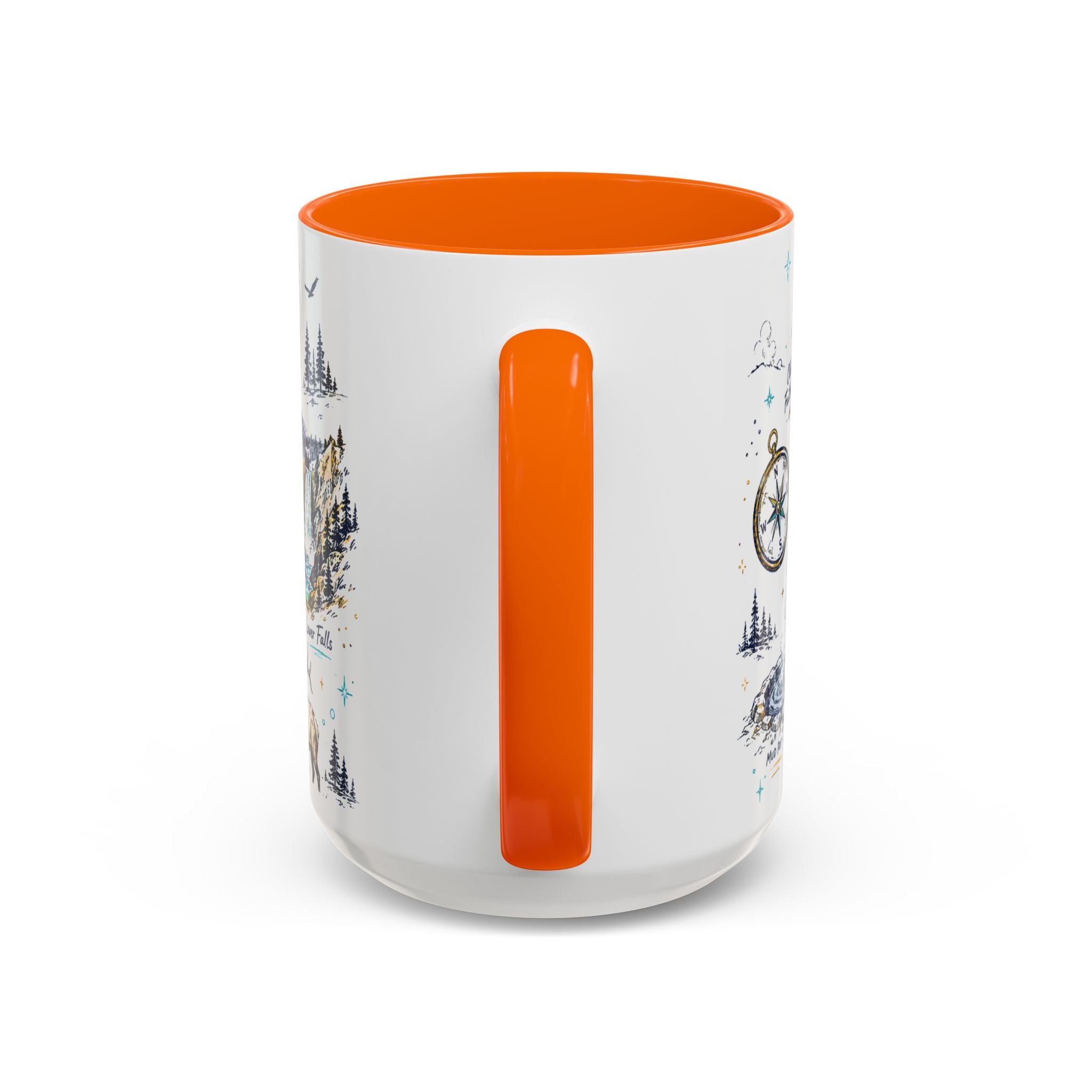 Yellowstone National Park Coffee Mug | Hiking Camping Nature Gift | Accent Color Ceramic 11oz 15oz