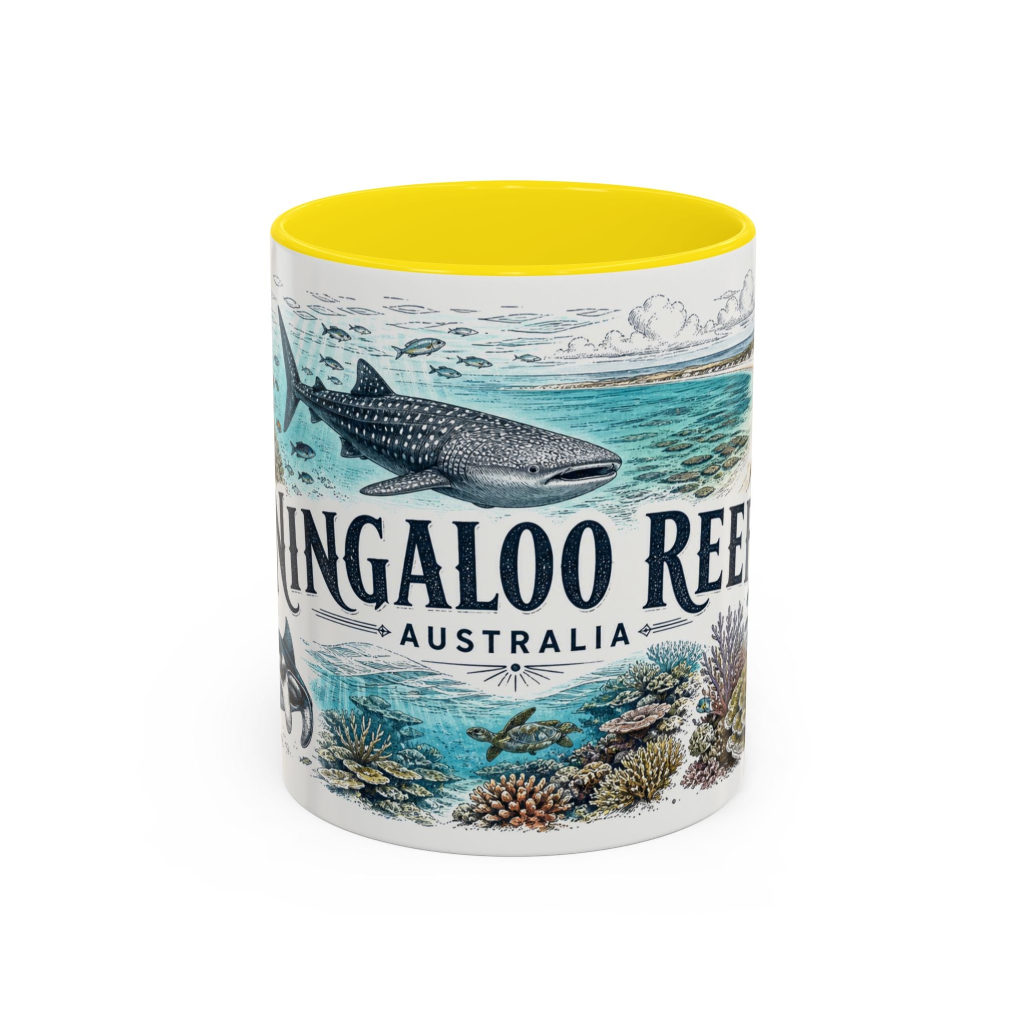 Ningaloo Reef Mug, Australia Travel Souvenir, Bucket List Gift, Accent Ceramic Coffee Mug 11oz 15oz