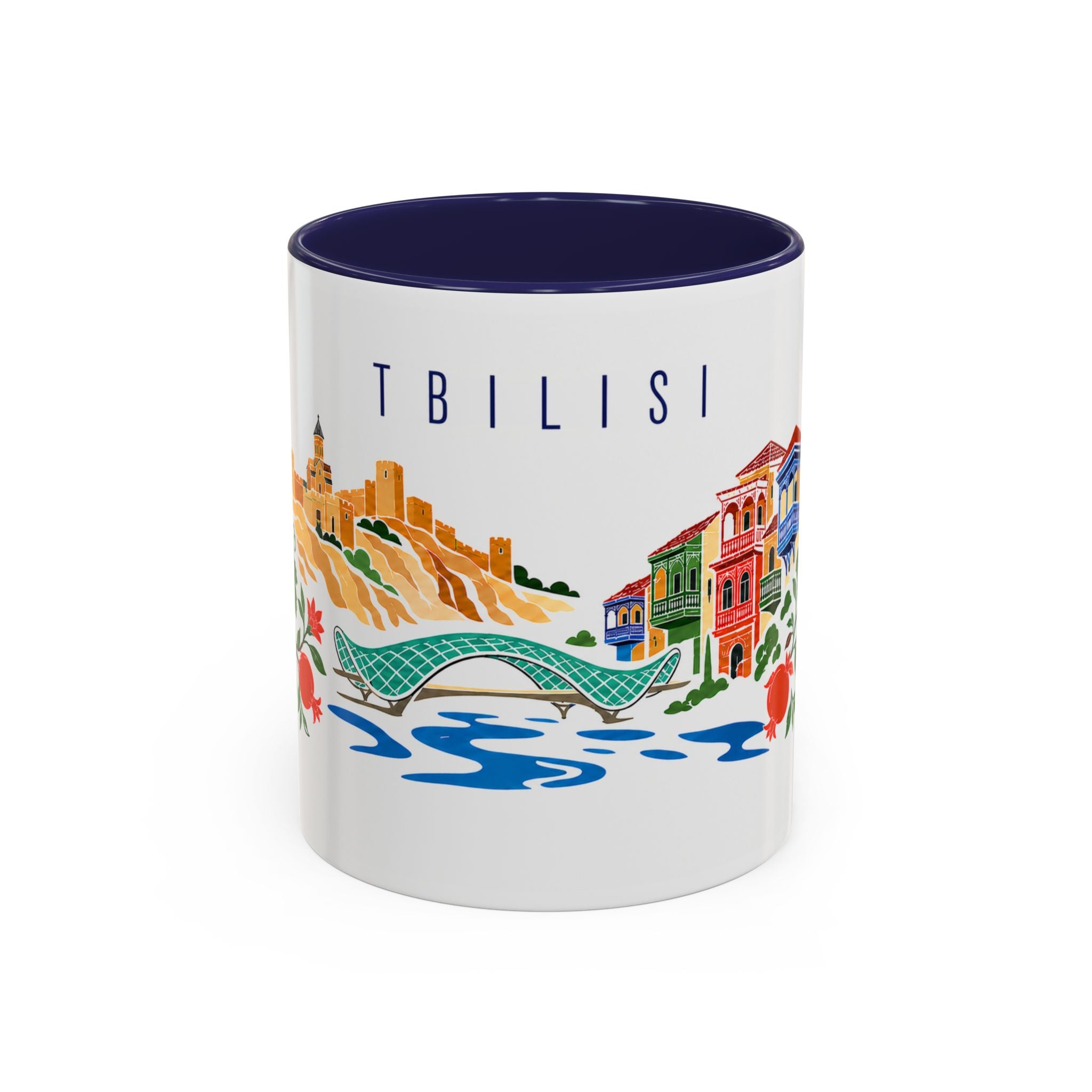 Tbilisi Coffee Mug | Georgia Travel Souvenir | Porcelain Decal City Gift | 11oz 15oz Accent Mug