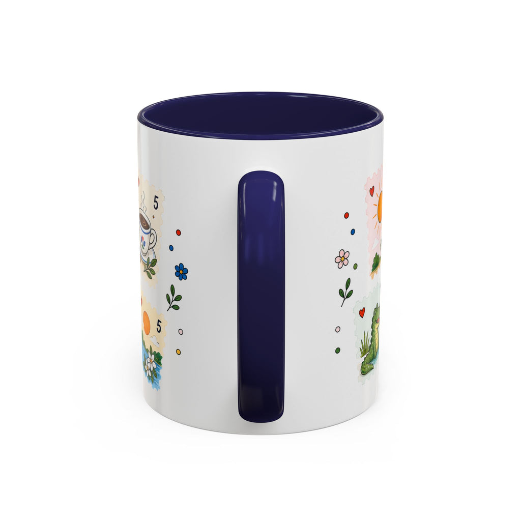 Orlando Coffee Mug | Postage Stamp Collage Mug | Travel Souvenir Accent Cup 11oz 15oz