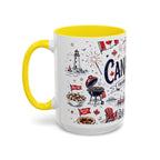 Canada Day Coffee Mug | Canadian Pride Gift | Accent Color Ceramic 11oz 15oz
