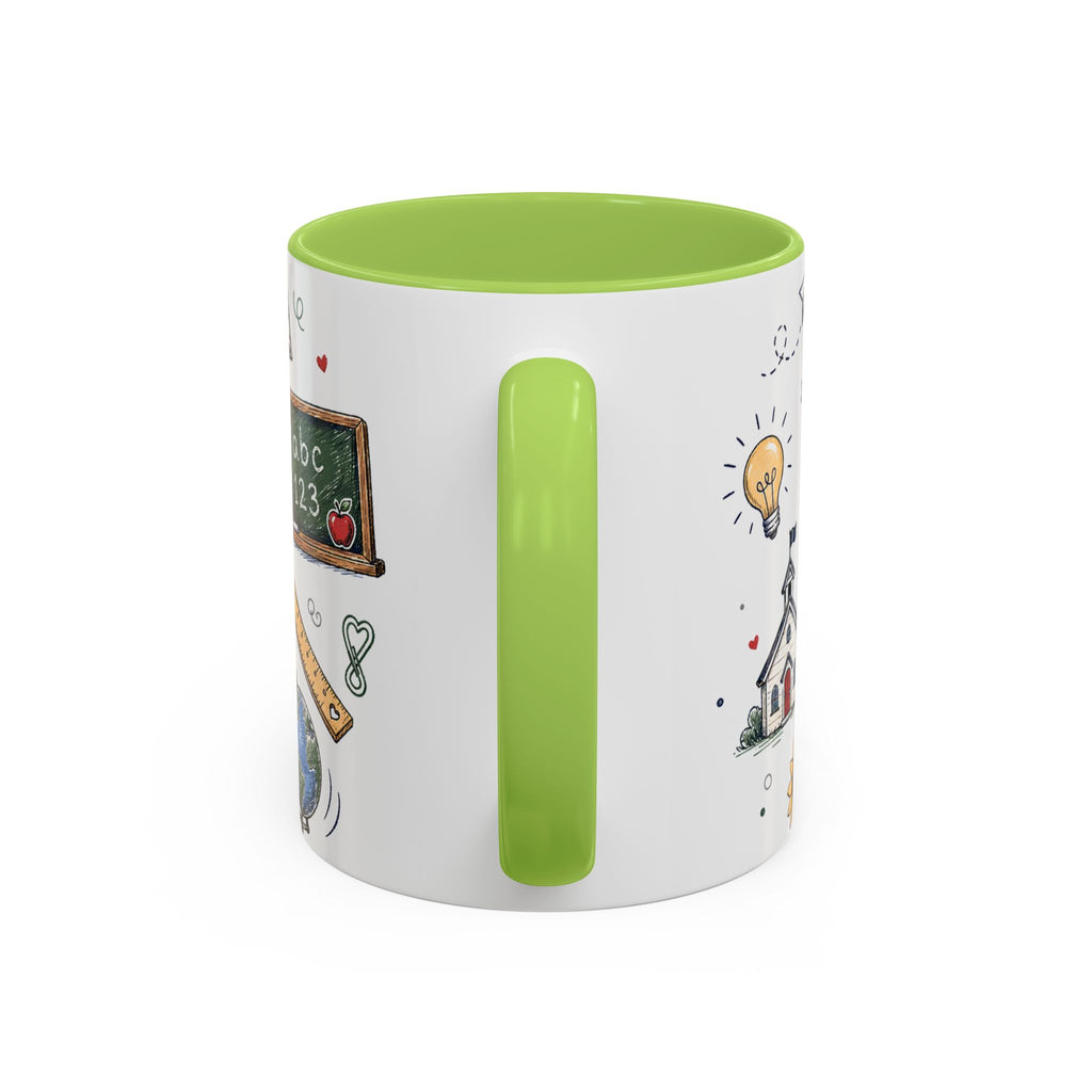 Best Teacher Ever Coffee Mug | Teacher Appreciation Gift | Accent Color Ceramic 11oz 15oz
