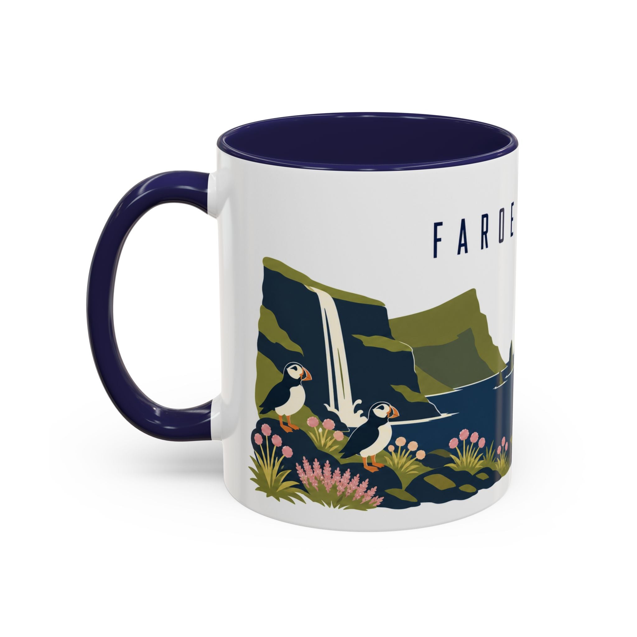Faroe Islands Coffee Mug | Travel Souvenir Accent Mug | Country Gift Ceramic Cup 11oz 15oz