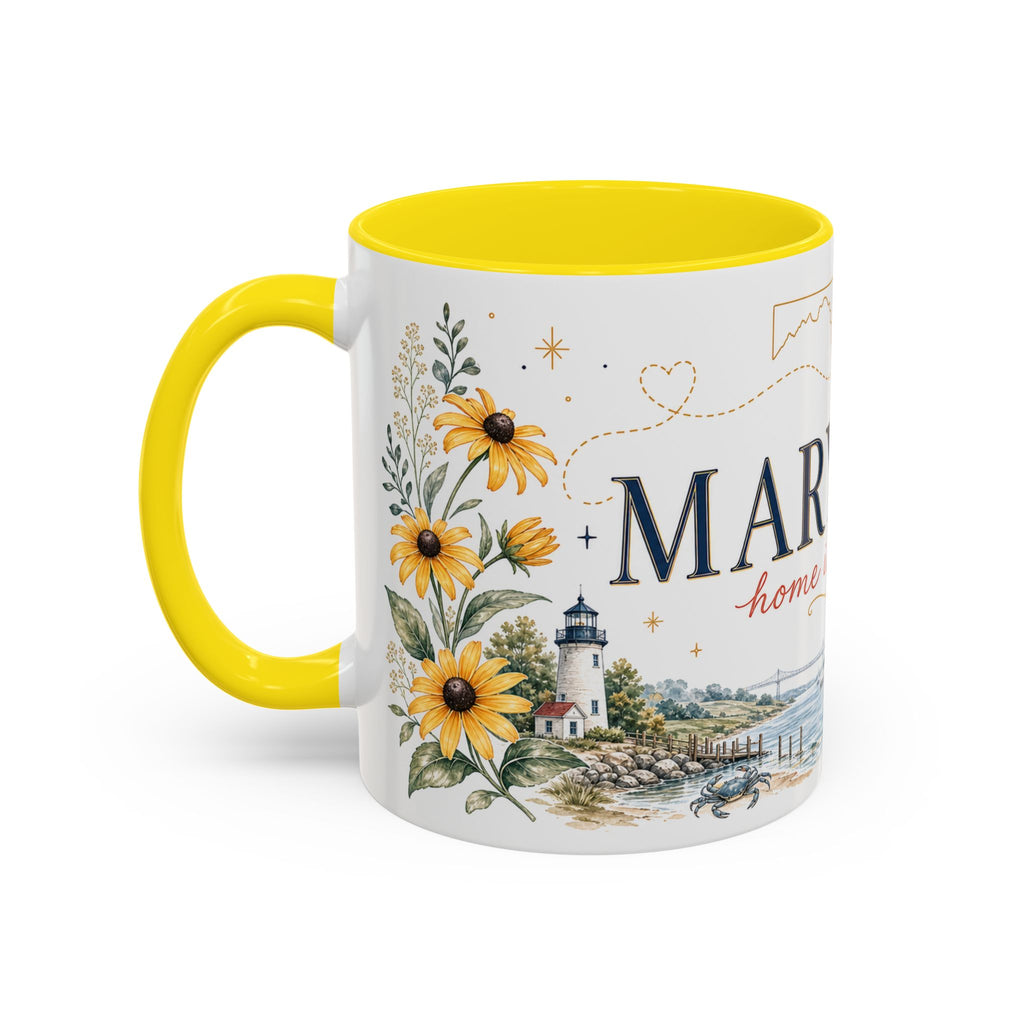 Maryland State Map Mug | Homesick Gift, Long Distance Friendship Coffee Cup (11oz 15oz)