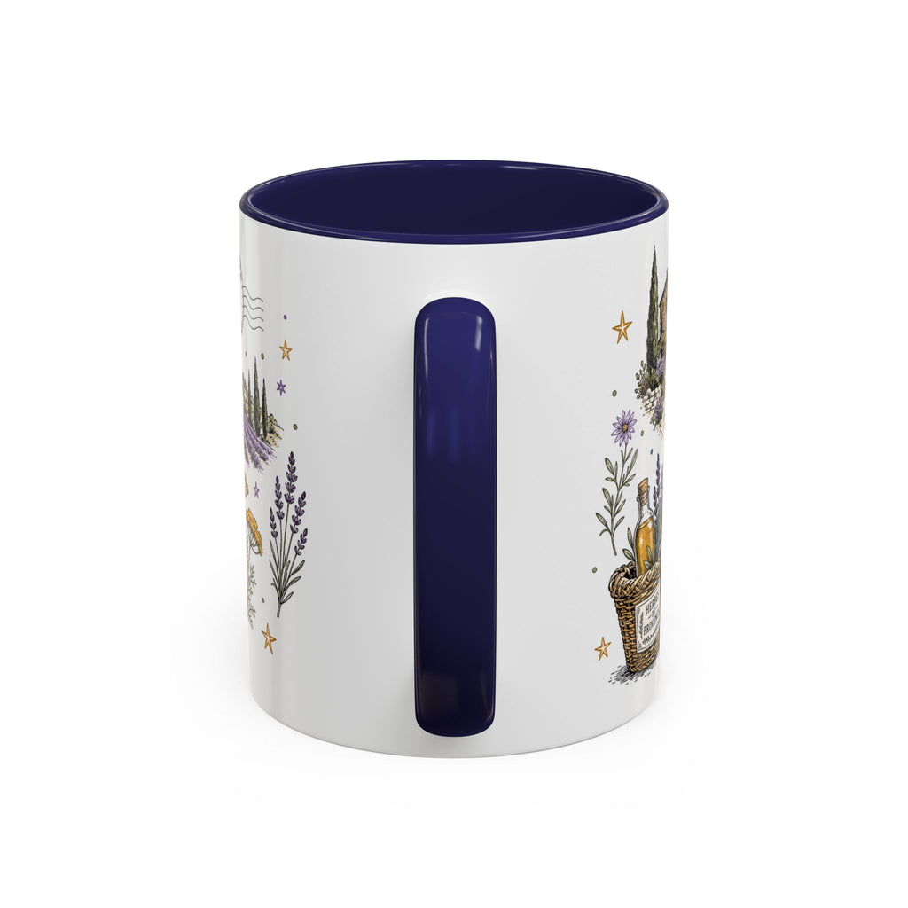 Provence Coffee Mug | Travel Destination Souvenir Gift | Accent Color Ceramic 11oz 15oz