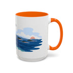 Acadia National Park Coffee Mug | Solid Color Block Park Souvenir | 11oz 15oz Accent Mug