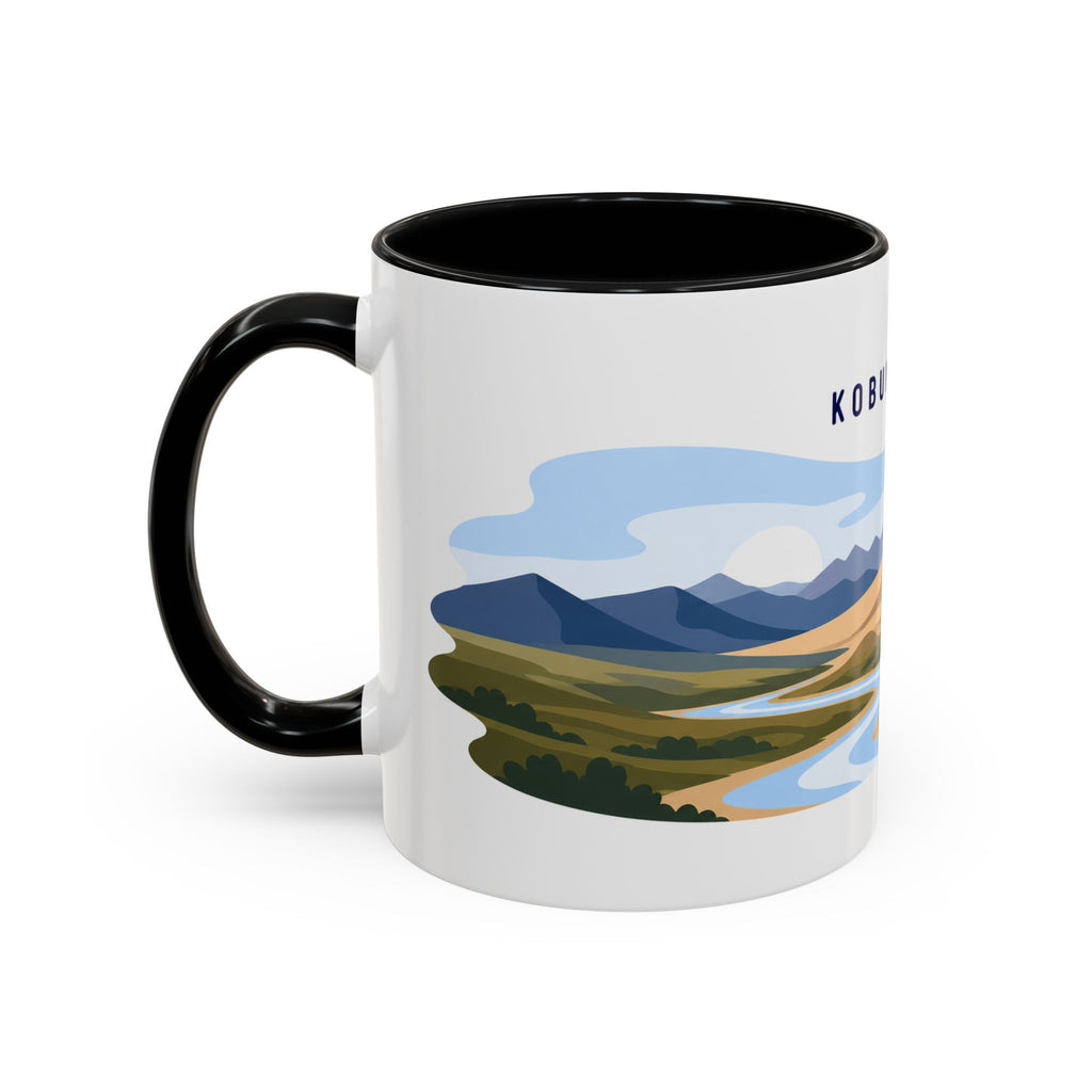 Kobuk Valley National Park Coffee Mug | Solid Color Block Park Souvenir | 11oz 15oz Accent Mug