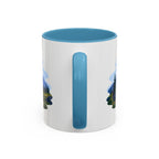 Rocky Mountain National Park Coffee Mug | Solid Color Block Park Souvenir | 11oz 15oz Accent Mug