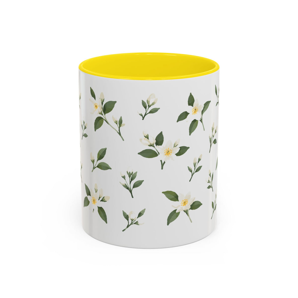 Florida Orange blossom Mug, State Flower Floral Coffee Cup, 11oz Botanical Gift