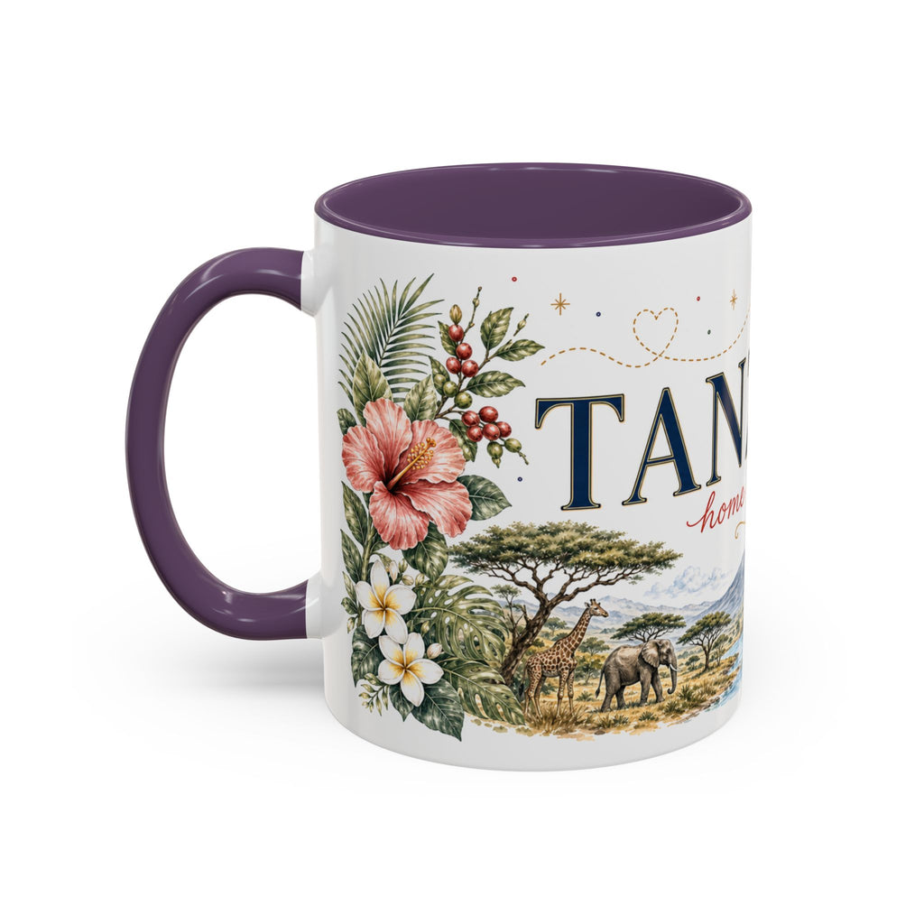 Tanzania Home Country Mug | Moving Away Gift | Long Distance Friendship | 11 oz 15 oz Accent Mug