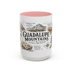 Guadalupe Mountains National Park Coffee Mug | Texas Desert Peaks Hiking Gift | Accent Color Ceramic 11oz 15oz
