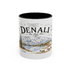 Denali National Park Coffee Mug | Alaska National Park Hiking Gift | Accent Color Ceramic 11oz 15oz