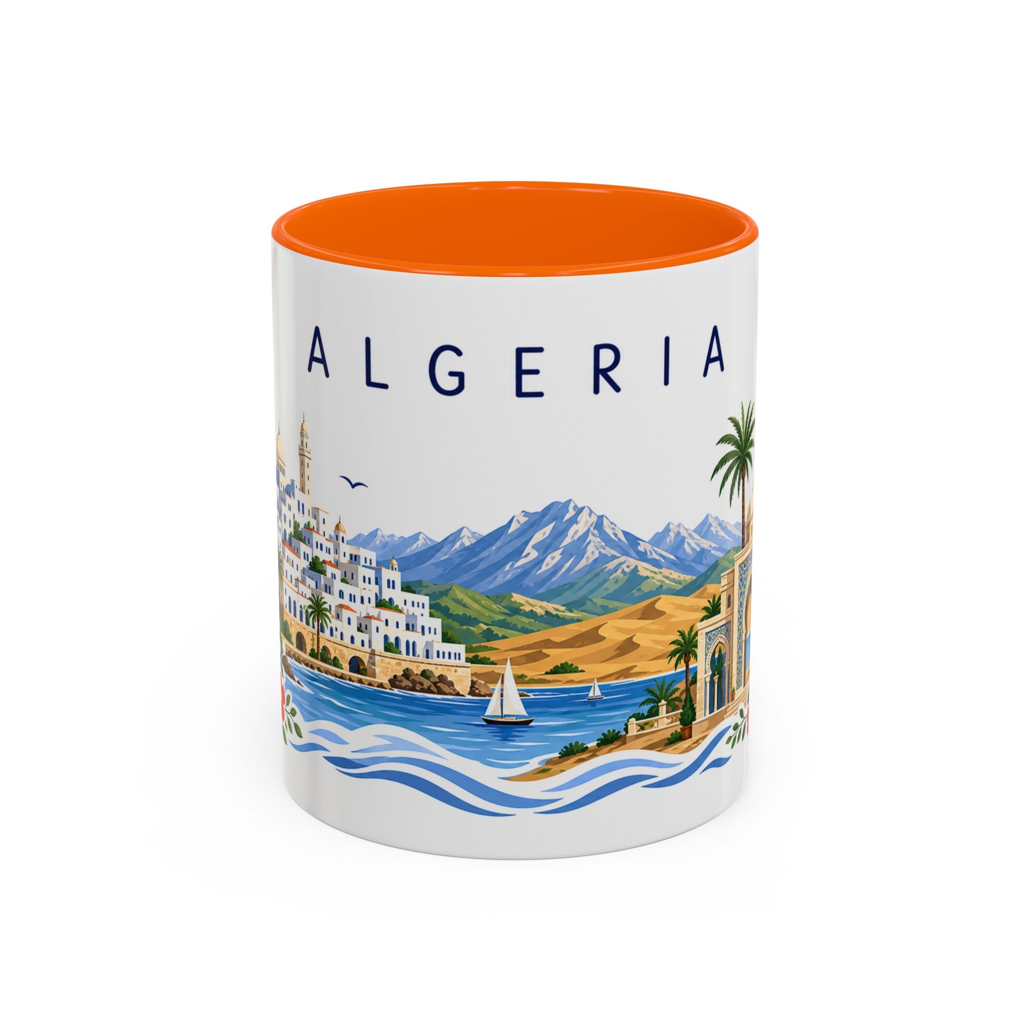 Algeria Coffee Mug | Travel Souvenir Accent Mug | Place Gift Ceramic Cup 11oz 15oz