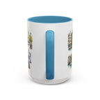 Ghent Illustrated Travel Mug | City Souvenir Accent Coffee Mug | 11oz 15oz Ceramic Cup
