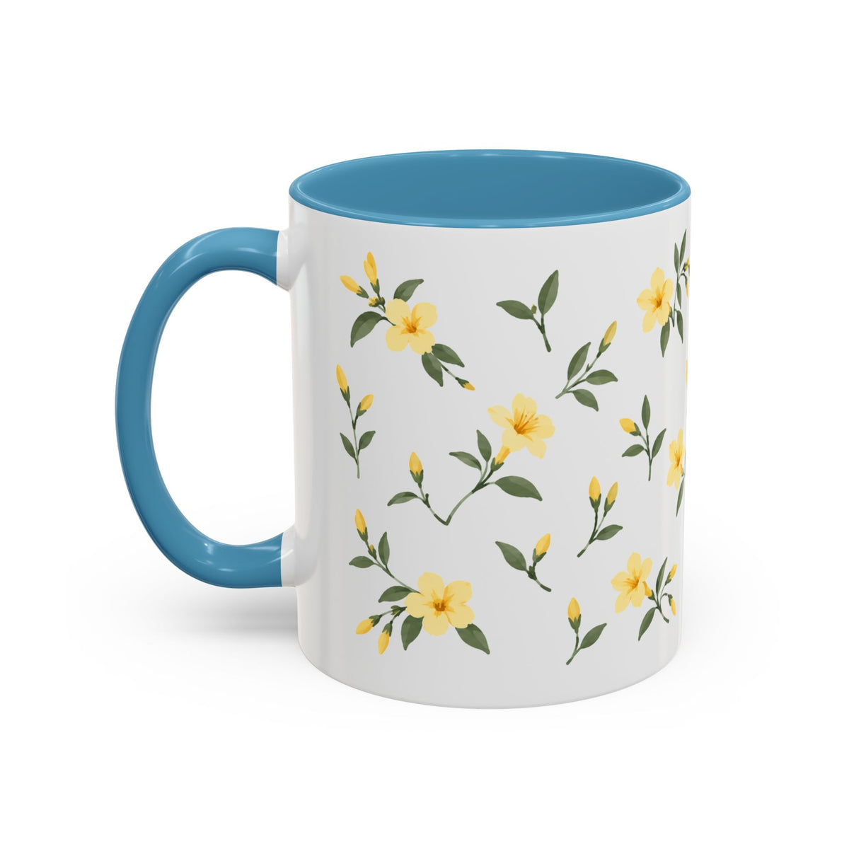 South Carolina Yellow Jessamine Mug, State Flower Floral Coffee Cup, 11oz Botanical Gift