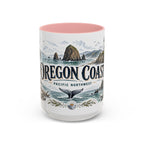 Oregon Coast Mug, Pacific Northwest Travel Souvenir, Bucket List Gift, Accent Ceramic Coffee Mug 11oz 15oz