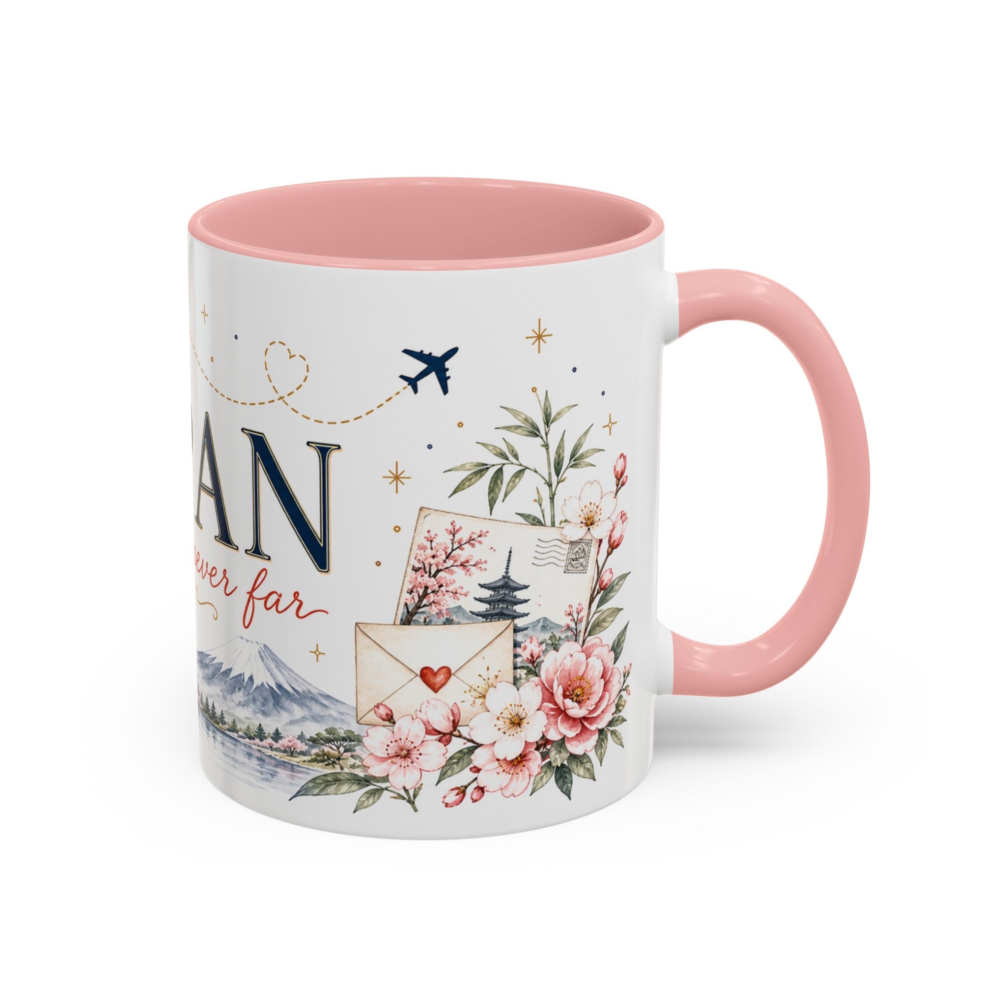 Japan Home Country Mug | Moving Away Gift | Long Distance Friendship | 11 oz 15 oz Accent Mug