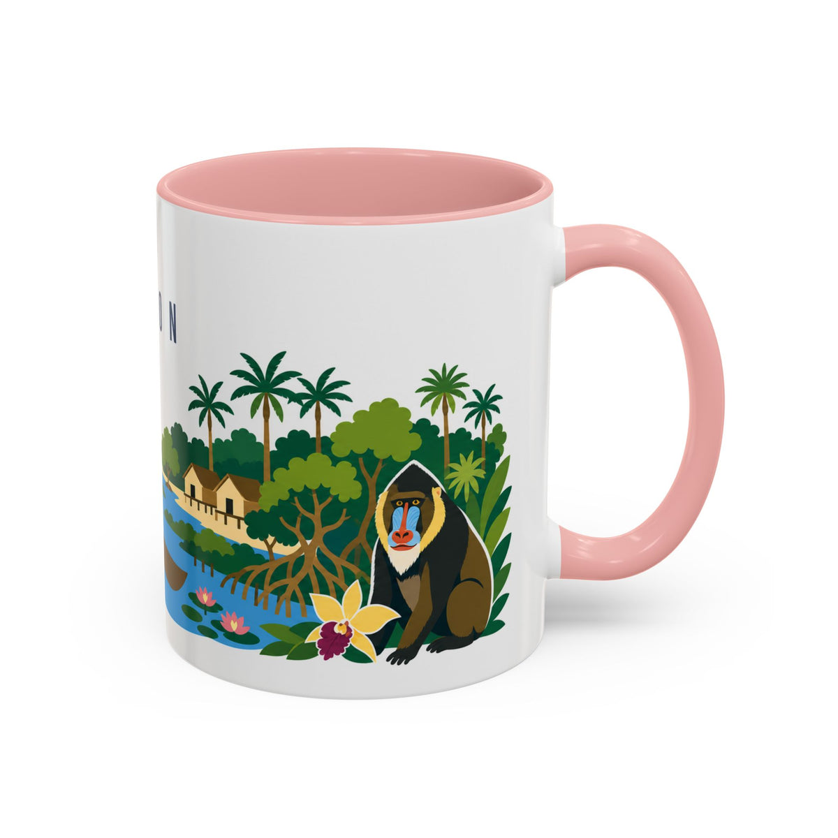 Gabon Coffee Mug | Travel Souvenir Accent Mug | Country Gift Ceramic Cup 11oz 15oz