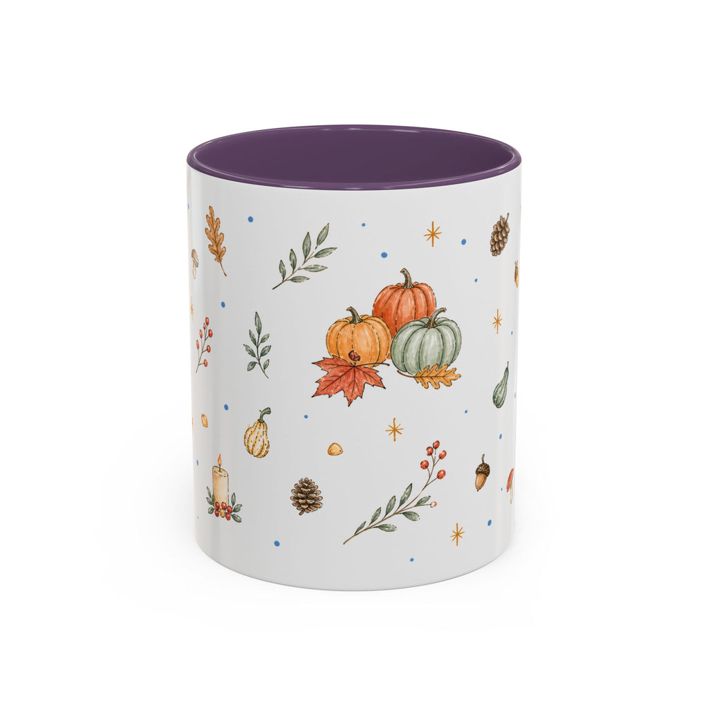 Thanksgiving Turkey Mug | Friendly Woodland Watercolor Gift | Autumn Accent Cup 11oz 15oz